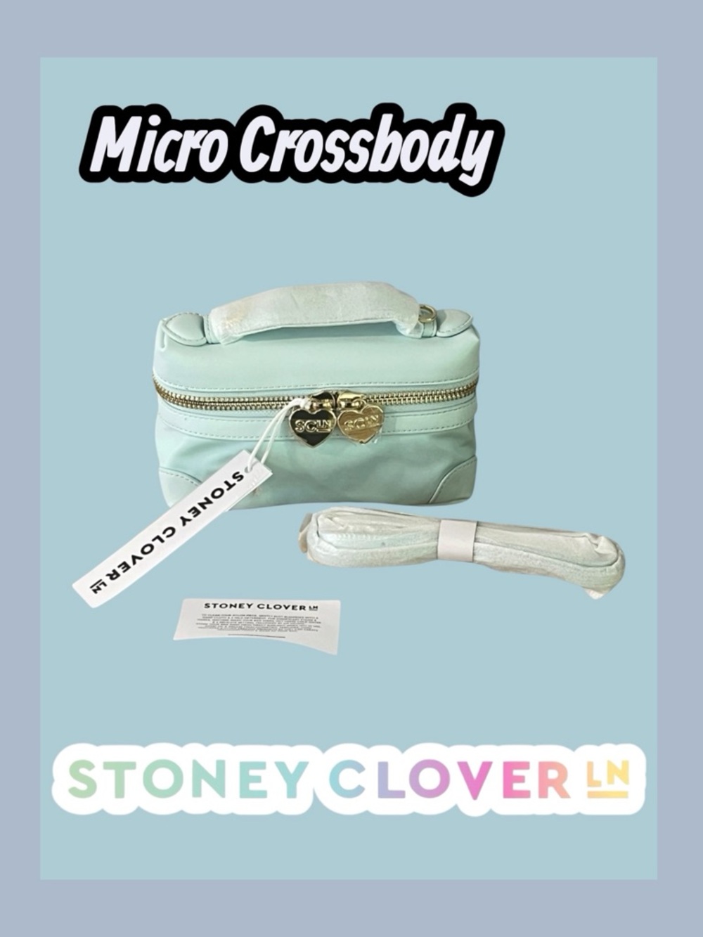 NWT Stoney Clover Lane Sky Top Handle Micro Crossbody